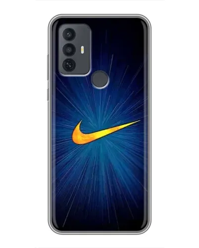 Чехол для TCL 30E с картинкой «Синий пульс Nike» Чехол для TCL 30E с картинкой «Синий пульс Nike»