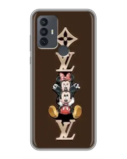 Чехол для TCL 30E с картинкой «LV и Микки Маус»