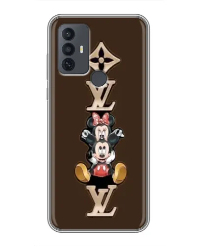 Чехол для TCL 30E с картинкой «LV и Микки Маус»
