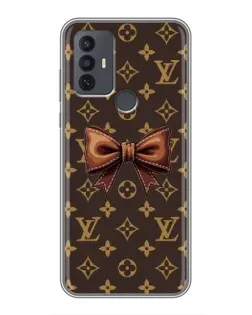Чехол для TCL 30E с картинкой «LV с бантом»