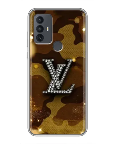 Чехол для TCL 30E с картинкой «Камуфляжный Louis Vuitton»