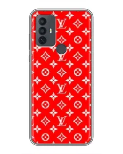 Чехол для TCL 30E с картинкой «Яркий паттерн LV»