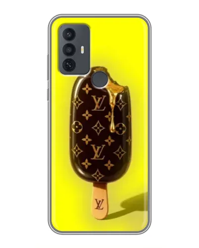Чехол для TCL 30E с картинкой «Мороженое от LV»