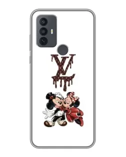 Чехол для TCL 30E с картинкой «LV и Микки Маус»
