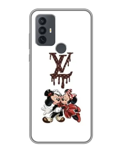 Чехол для TCL 30E с картинкой «LV и Микки Маус»