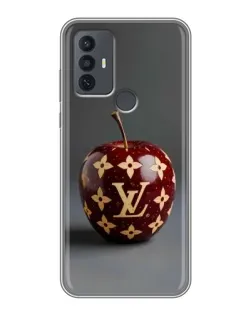 Чехол для TCL 30E с картинкой «Красное яблоко LV»