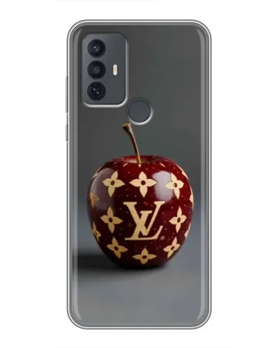 Чехол для TCL 30E с картинкой «Красное яблоко LV»