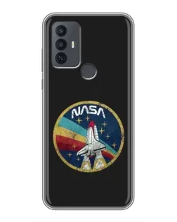 Чехол для TCL 30E с картинкой «NASA — эмблема миссии» Чехол для TCL 30E с картинкой «NASA — эмблема миссии»