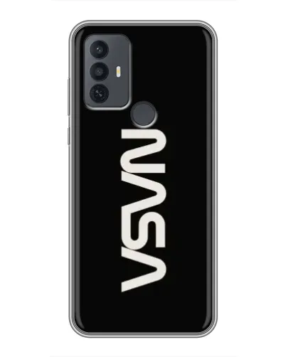 Чехол для TCL 30E с картинкой «NASA — вертикальный логотип»