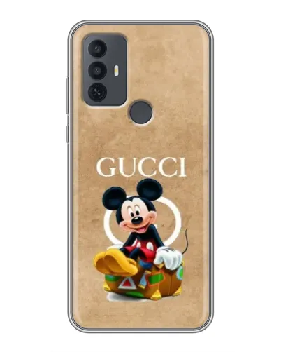 Чехол для TCL 30E с картинкой «Микки Маус Gucci — крафт» Чехол для TCL 30E с картинкой «Микки Маус Gucci — крафт»
