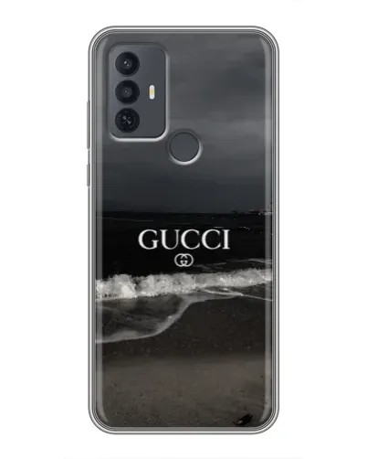 Чехол для TCL 30E с картинкой «Gucci — морской прибой» Чехол для TCL 30E с картинкой «Gucci — морской прибой»