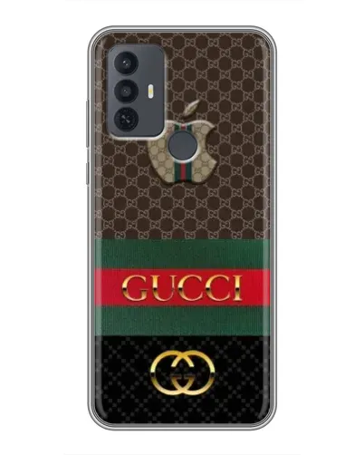 Чехол для TCL 30E с картинкой «Gucci — брендированный десерт» Чехол для TCL 30E с картинкой «Gucci — брендированный десерт»