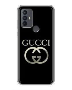 Чохол для TCL 30E з картинкою «Gucci — золото на чорному» Чохол для TCL 30E з картинкою «Gucci — золото на чорному»