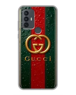 Чохол для TCL 30E з картинкою «Gucci — фірмова смуга та золото» Чохол для TCL 30E з картинкою «Gucci — фірмова смуга та золото»