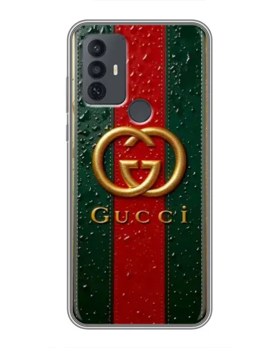 Чохол для TCL 30E з картинкою «Gucci — фірмова смуга та золото» Чохол для TCL 30E з картинкою «Gucci — фірмова смуга та золото»