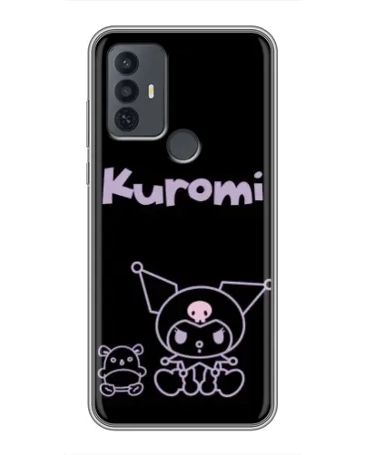 Чехол для TCL 30E с картинкой «Kuromi — черный минимализм» Чехол для TCL 30E с картинкой «Kuromi — черный минимализм»