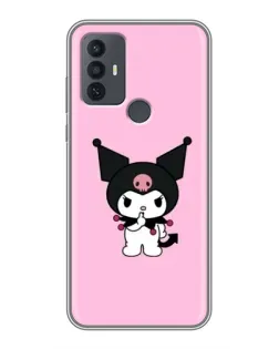 Чехол для TCL 30E с картинкой «Kuromi — розовая нежность»