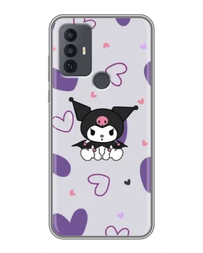 Чехол для TCL 30E с картинкой «Kuromi и лавандовые сердца» Чехол для TCL 30E с картинкой «Kuromi и лавандовые сердца»