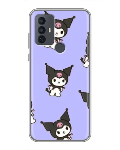 Чехол для TCL 30E с картинкой «Паттерн с Kuromi» Чехол для TCL 30E с картинкой «Паттерн с Kuromi»