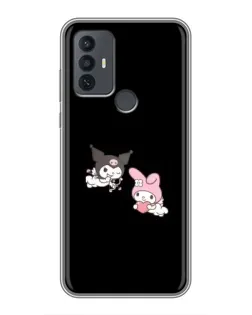 Чехол для TCL 30E с картинкой «My Melody и Kuromi»