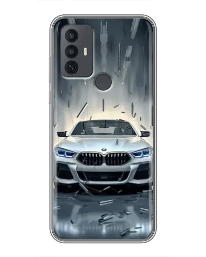 Чехол для TCL 30E с картинкой «BMW в свете фар» Чехол для TCL 30E с картинкой «BMW в свете фар»