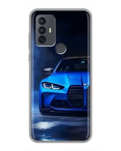 Чехол для TCL 30E с картинкой «Голубая BMW M4» Чехол для TCL 30E с картинкой «Голубая BMW M4»