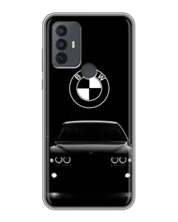 Чехол для TCL 30E с картинкой «BMW — взгляд из темноты»