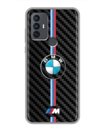 Чехол для TCL 30E с картинкой «Эмблема BMW и карбон» Чехол для TCL 30E с картинкой «Эмблема BMW и карбон»