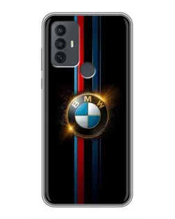Чехол для TCL 30E с картинкой «BMW M-Power неон»