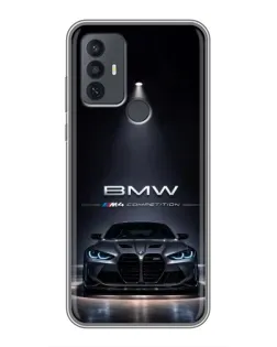 Чохол для TCL 30E з картинкою «BMW крізь нічне місто»
