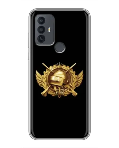 Чехол для TCL 30E с картинкой «PUBG — оранжевый градиент»