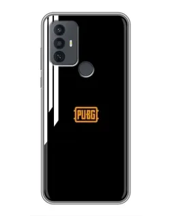 Чехол для TCL 30E с картинкой «PUBG — вертикальные линии»