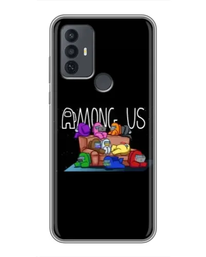 Чехол для TCL 30E с картинкой «Логотип Among Us» Чехол для TCL 30E с картинкой «Логотип Among Us»