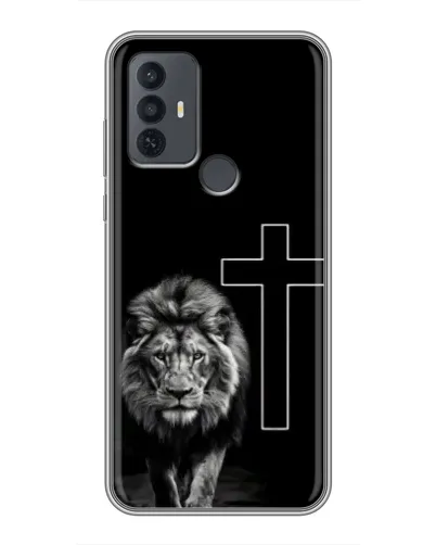 Чехол для TCL 30E с картинкой «Лев и Крест» Чехол для TCL 30E с картинкой «Лев и Крест»