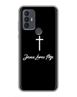 Чехол для TCL 30E с картинкой «Иисус любит тебя»