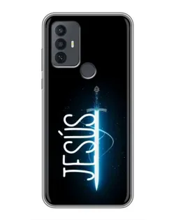 Чехол для TCL 30E с картинкой «Меч Духа Jesus»