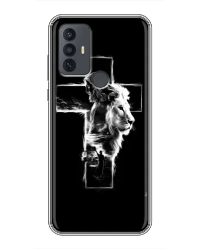 Чехол для TCL 30E с картинкой «Сияющий крест Jesus» Чехол для TCL 30E с картинкой «Сияющий крест Jesus»
