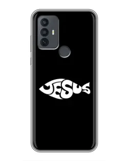 Чехол для TCL 30E с картинкой «Рыба Jesus» Чехол для TCL 30E с картинкой «Рыба Jesus»