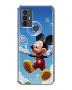 Чехол для TCL 30E с картинкой «Mickey и мыльные пузыри» Чехол для TCL 30E с картинкой «Mickey и мыльные пузыри»