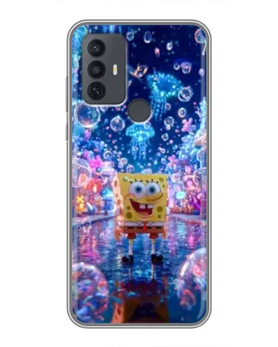 Чехол для TCL 30E с картинкой «Неоновый океан» Чехол для TCL 30E с картинкой «Неоновый океан»