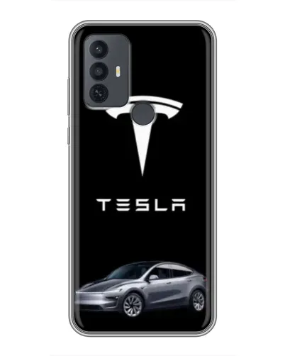 Чехол для TCL 30E с картинкой «Tesla Model Y»