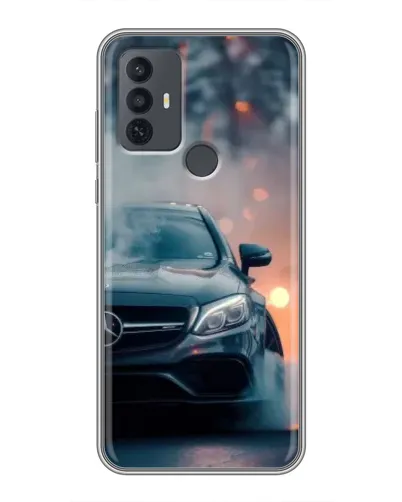 Чехол для TCL 30E с картинкой «Mercedes — ночной город» Чехол для TCL 30E с картинкой «Mercedes — ночной город»
