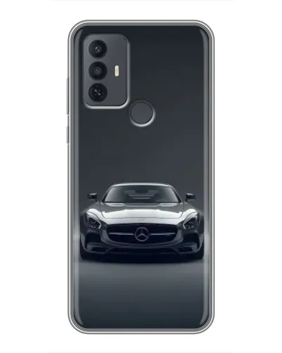 Чехол для TCL 30E с картинкой «Mercedes на черном» Чехол для TCL 30E с картинкой «Mercedes на черном»