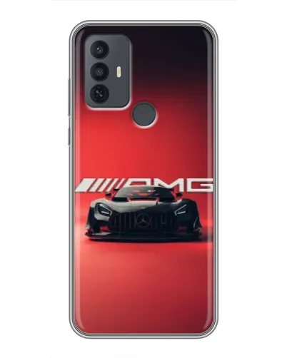 Чехол для TCL 30E с картинкой «Mercedes AMG — красная линия» Чехол для TCL 30E с картинкой «Mercedes AMG — красная линия»