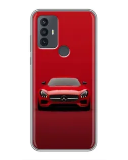 Чехол для TCL 30E с картинкой «Красный Mercedes AMG»