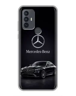 Чехол для TCL 30E с картинкой «Mercedes — решетка радиатора»