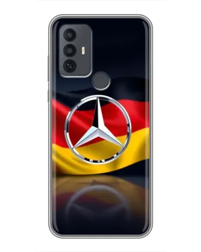 Чехол для TCL 30E с картинкой «Mercedes — флаг Германии» Чехол для TCL 30E с картинкой «Mercedes — флаг Германии»