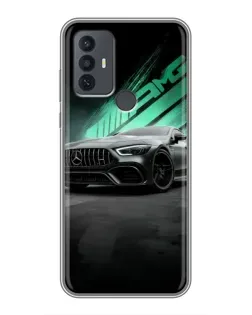 Чехол для TCL 30E с картинкой «Темный Mercedes AMG»