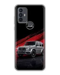 Чехол для TCL 30E с картинкой «Mercedes G-Class красный»