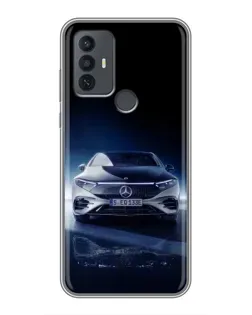 Чехол для TCL 30E с картинкой «Ночной Mercedes EQ»